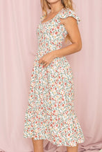 Load image into Gallery viewer, The Lena Flutter Sleeve Ditsy Floral Sundress
