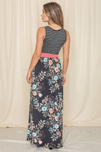 Load image into Gallery viewer, Sleeveless Floral Band Maxi Dress
