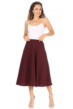 Load image into Gallery viewer, The Erin High Waisted A-Line Midi Skirt
