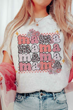 Load image into Gallery viewer, LEOPARD FLORAL MAMA GRAPHIC TEE
