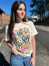 Load image into Gallery viewer, He Is Risen Floral Tee
