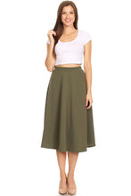 Load image into Gallery viewer, The Erin High Waisted A-Line Midi Skirt
