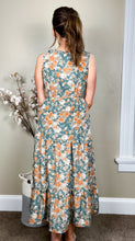 Load image into Gallery viewer, The Georgia Floral V-Neck Tiered Sleeveless Maxi Dress
