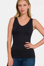 Load image into Gallery viewer, Basic Layering Wide Strap Tank - Black
