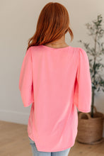 Load image into Gallery viewer, The Shea Blouse in Neon Pink
