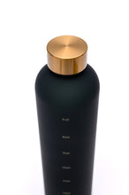 Load image into Gallery viewer, Sippin&#39; Pretty 32 oz Translucent Water Bottle in Black &amp; Gold
