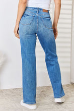 Load image into Gallery viewer, The Sadie Judy Blue Full Size High Waist Distressed Straight-Leg Jeans
