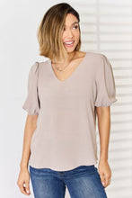 Load image into Gallery viewer, V-Neck Puff Sleeve Top

